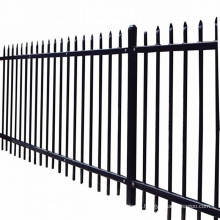 Spear Points Sharped Top Aluminum Fence Decoration Panel Black White Green color 3 rails horizontal